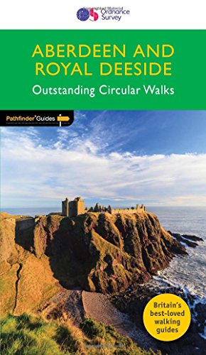Book cover: "Aberdeen and Royal Deeside" walking guide with castle ruins.