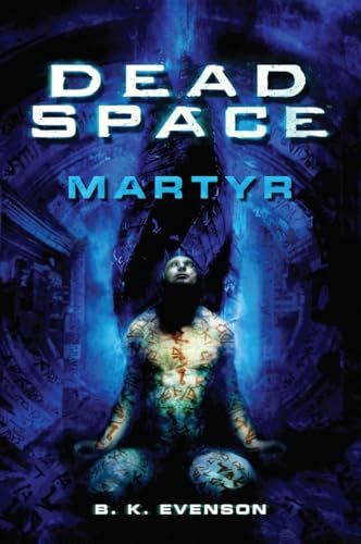 Book cover showing a person covered in glowing symbols sitting before a dark monolith.