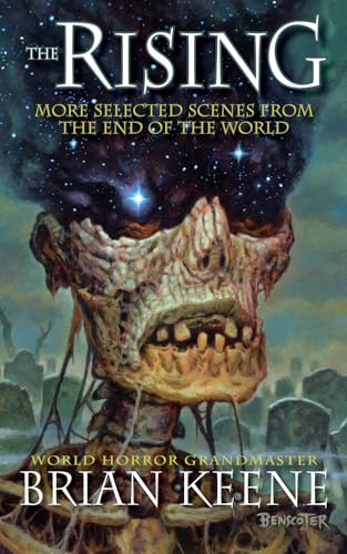 Book cover depicting a decaying face with a starry, dark sky background.