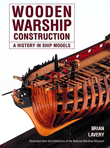 Book cover showing a detailed wooden model of a warship hull under construction.