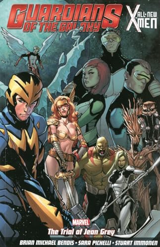 Comic book cover featuring Guardians of the Galaxy and X-Men characters.
