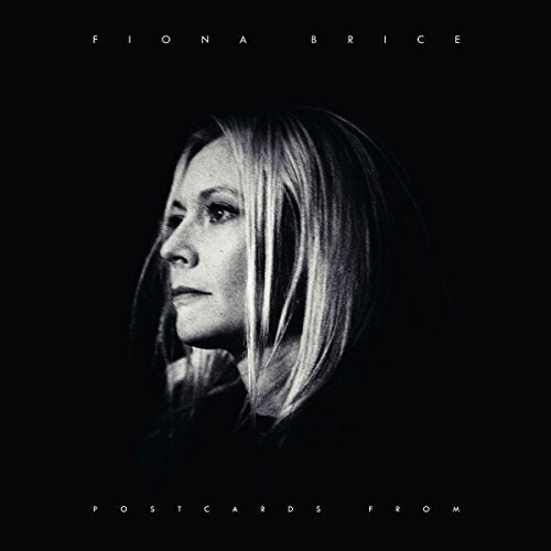 Black and white portrait of Fiona Brice on vinyl album cover.