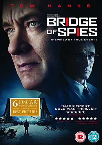 DVD cover for Bridge of Spies featuring Tom Hanks and Mark Rylance.
