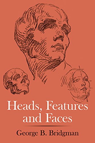 Book cover with anatomical sketches of heads and facial features.