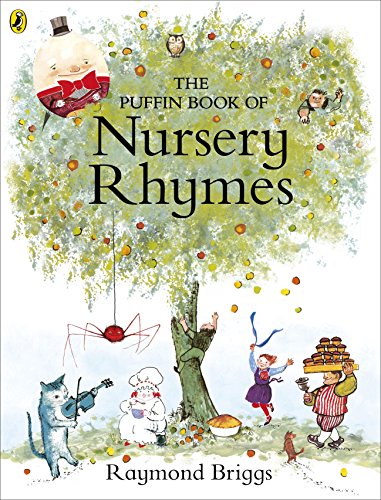 Puffin book cover with illustrated characters and the title "Nursery Rhymes".