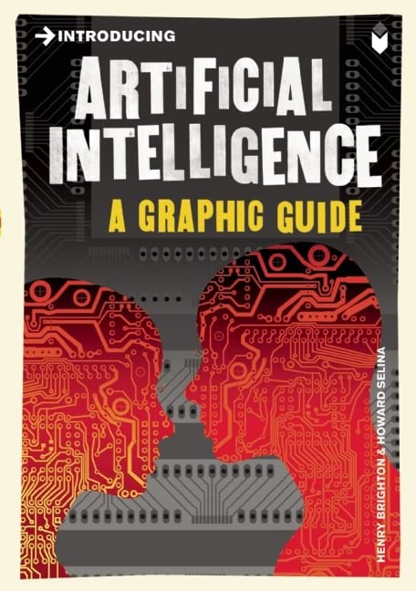 Book cover: “Artificial Intelligence: A Graphic Guide” with circuit board face.