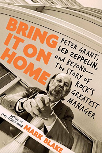 Book cover featuring Peter Grant, manager of Led Zeppelin, in sepia tones.