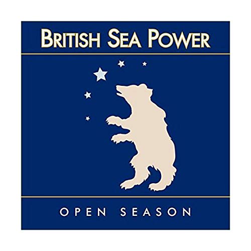 British Sea Power album cover: polar bear silhouette on navy blue.
