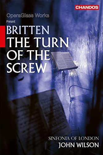 DVD cover for Britten’s “The Turn of the Screw” opera, blue tones.