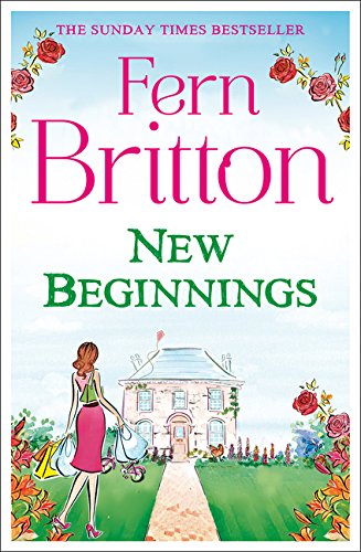 Book cover: "New Beginnings" by Fern Britton, with house and woman illustration.