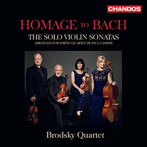 Brodsky Quartet album cover featuring four musicians with string instruments.