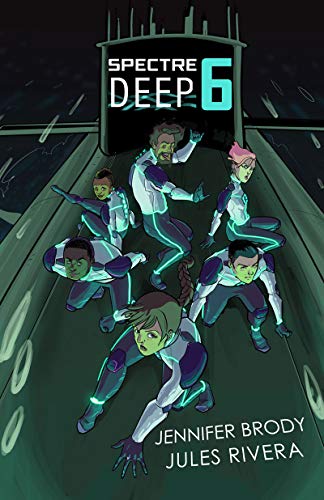 Book cover: "Spectre Deep 6" featuring five figures in futuristic suits.