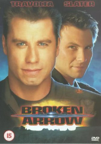 DVD cover featuring John Travolta and Christian Slater, with a UFO.