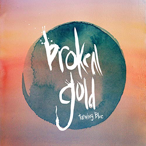 Album cover for Broken Gold’s “Turning Blue” with watercolor effect.
