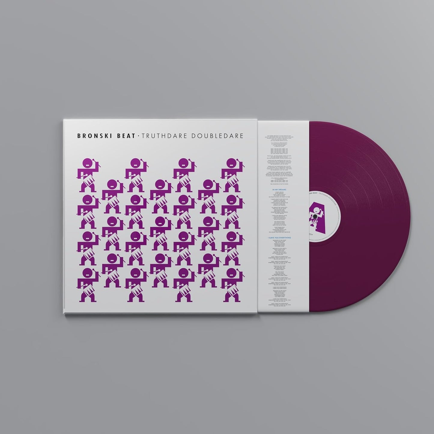 Bronski Beat âTruthdare Doubledareâ 40th anniversary vinyl record with purple disc.
