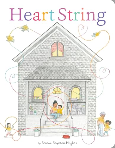 Book cover depicting a gray house with people on the porch and steps.