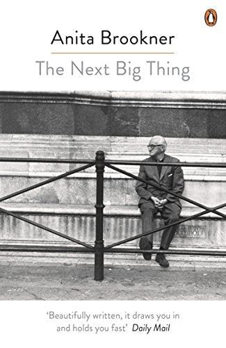 Book cover: "The Next Big Thing" by Anita Brookner, featuring a seated man.