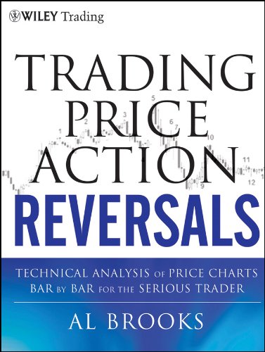 Book cover with title “Trading Price Action Reversals” and stock chart imagery.