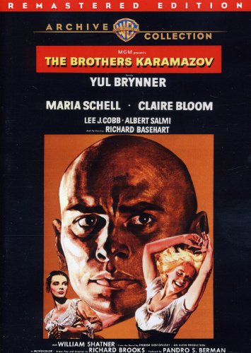 DVD cover for "The Brothers Karamazov" featuring Yul Brynner and two women.