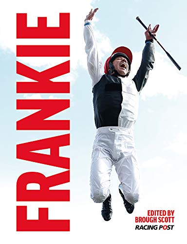Book cover featuring a jubilant jockey mid-air with arms raised.