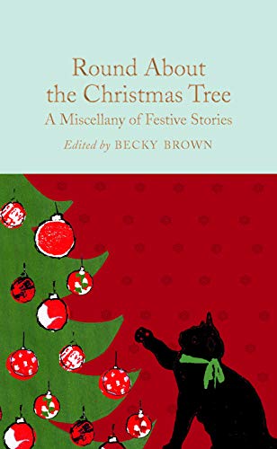 Book cover with a Christmas tree, black cat, and festive title.