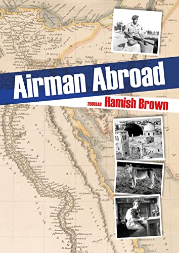 Book cover: “Airman Abroad” with map background and historical photos.
