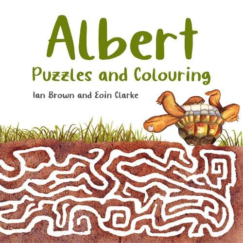 Book cover featuring Albert the tortoise and a maze illustration.