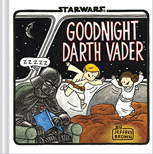 Book cover: Darth Vader, Luke, and Leia on a moonscape.