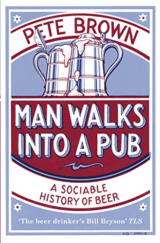 Book cover: beer mugs and title “Man Walks Into a Pub.”