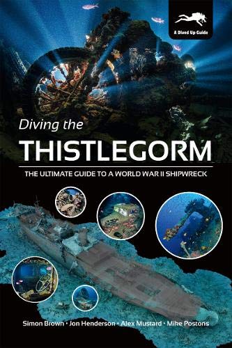 Book cover depicting a WWII shipwreck underwater, with divers visible.