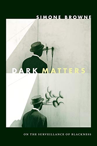Book cover: shadowed figure with hat, surveillance imagery, and text.
