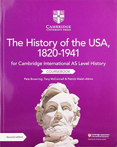 Purple textbook cover with a bust of Abraham Lincoln and title text.