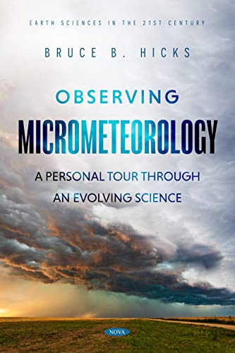 Book cover: “Observing Micrometeorology” with a stormy sky background.