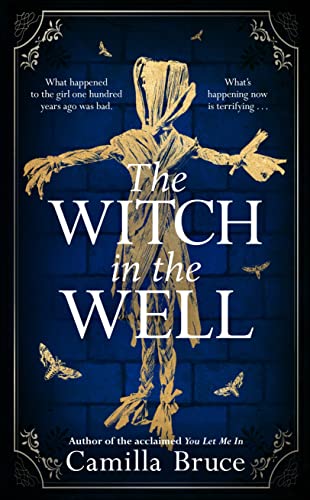 Book cover: a golden scarecrow figure against a dark blue brick wall.