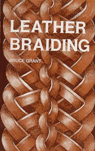 Book cover with a braided leather design and large white text.