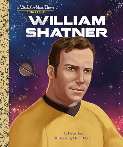 Cover of William Shatner biography for young readers, illustrated portrait.