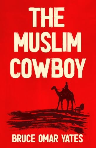 Red book cover with silhouette of a rider on a camel.