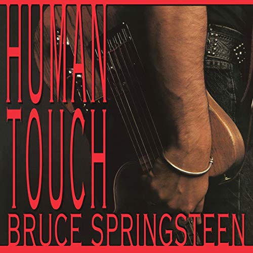 Album cover for Bruce Springsteen’s “Human Touch” featuring a guitar.