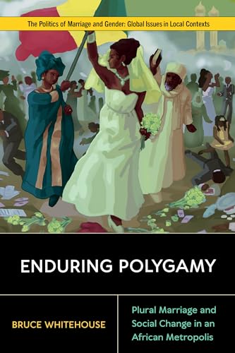 Book cover depicting wedding scene with text: "Enduring Polygamy.