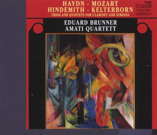 CD cover featuring abstract colorful painting and composer names.