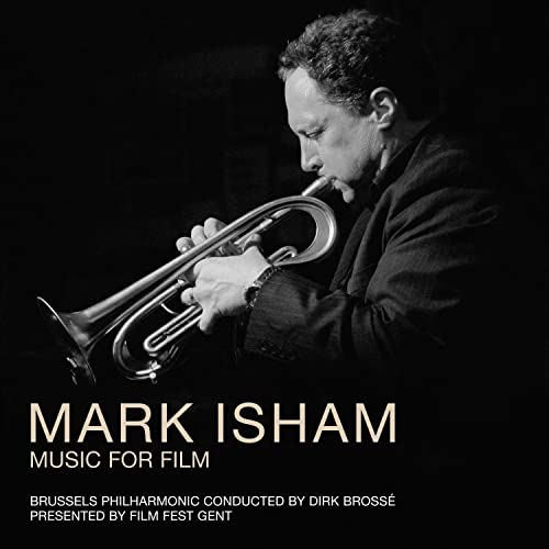 Mark Isham playing trumpet, album cover for "Music For Film" CD.