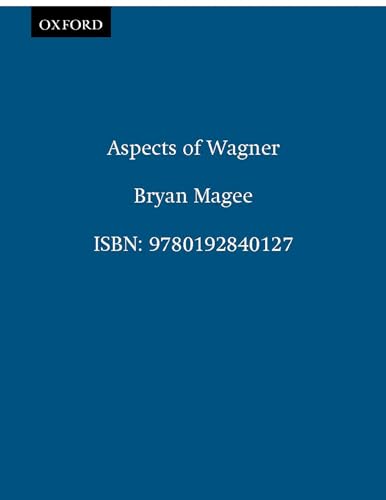 Dark blue book cover with white text: "Aspects of Wagner" by Bryan Magee.