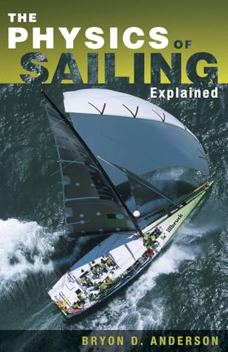 Book cover: “The Physics of Sailing Explained” with a racing sailboat.