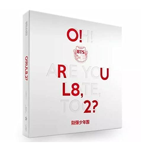 White CD case for BTS’s “O!Rul8,2?” with red and black text.