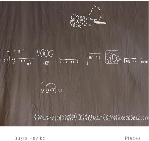 CD cover for “Places” by Büșra Kayıkçı, with white line drawings.