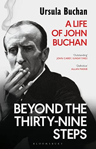 Book cover: black and white portrait of John Buchan smoking a pipe.