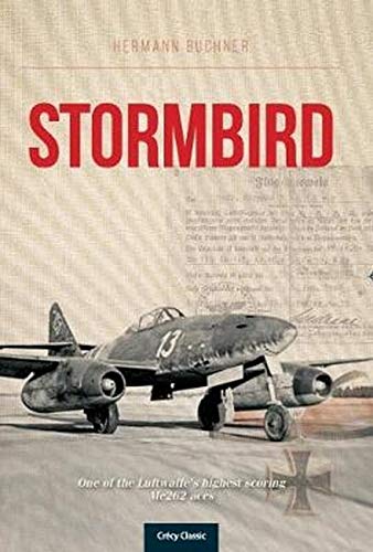 Book cover: "Stormbird" with a vintage German fighter plane illustration.