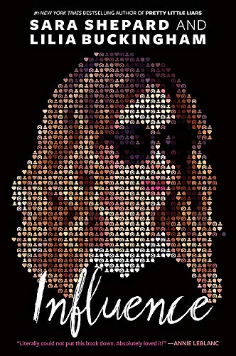 Book cover for "Influence" with a portrait made of small circles.