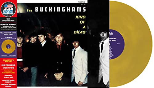Album cover for The Buckinghams’ “Kind Of A Drag” on yellow vinyl.