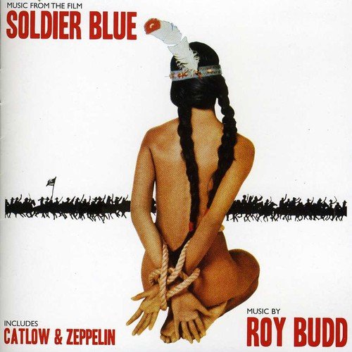 CD cover for “Soldier Blue” soundtrack featuring a bound Indigenous woman.